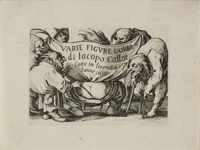 A-Jacques Callot, Frontispiece, from Varie Figure Gobbi