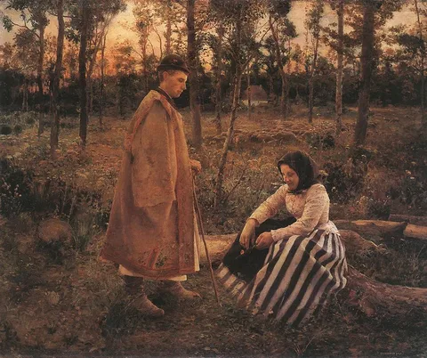Bela Grunwald, Shepherd and Peasant Woman