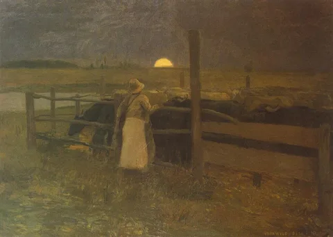 Bela Grunwald, Moonrise (Evening at the Corrall)