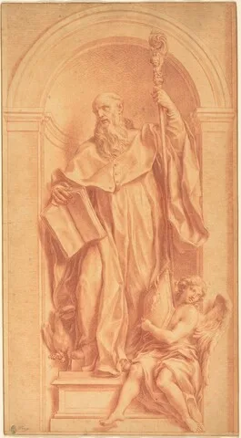 Jacob Frey, A Sculpture of Saint Benedict in a Niche