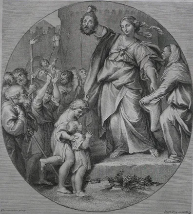 Jacob Frey, Judith holding the head of Holophernes, after Dominiekîn