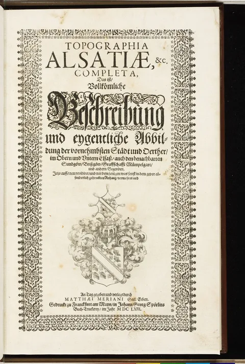 Matthaeus Merian the Elder, Topographia Alsatiae