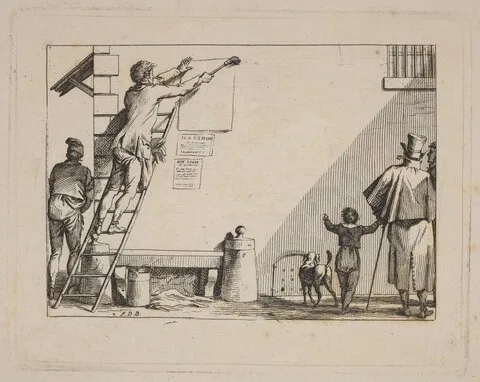 Jean Duplessi-Bertaux, Colleur (Billposter)