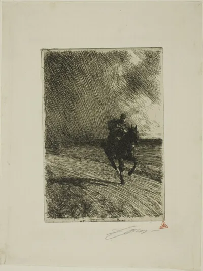 Anders Zorn Leonard, Storm