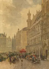Gustave Walckiers, The Grande Place in Brussels