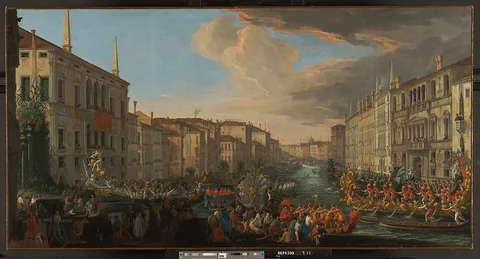 Luca Carlevaris, Regatta on the Grand Canal in Honor of Frederick IV, King of Denmark
