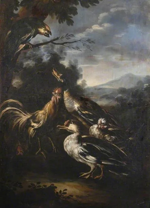 Philip Peter Roos, Birds in a Landscape