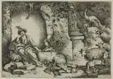 called il Grechetto Giovanni Benedetto Castiglione, Circe with Companions of Ulysses Changed into Animals