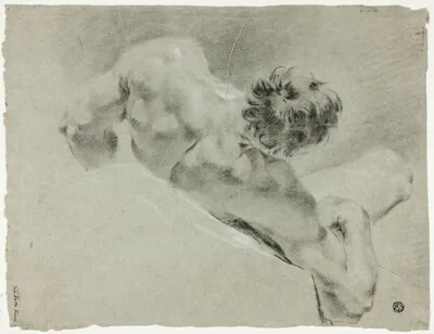 Domenico Fedeli Maggiotto, Male Nude Seen from the Back