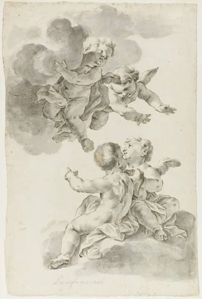 Giovan Battista Gaulli, Four Putti