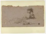 Thomas Barker Barker of Bath, Farmhouse in the Mountains with Cows in Foreground