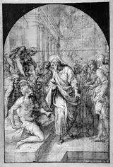 Ventura di Arcangelo Salimbeni, Christ healing the sick