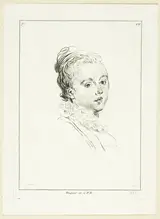 Comte de Caylus Anne Claude Philippe de Tubières, Woman's Head (turned to left)