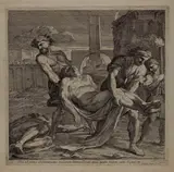 Guillaume Courtois il Borgognone, Saints Abdon and Sennen Bury the Remains of Christian Martyrs
