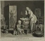 Charles Nicolas Cochin, La Blanchisseuse (The Washerwoman)