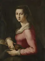 Pier Francesco di Jacopo Foschi, Portrait of a Woman as Saint Catherine