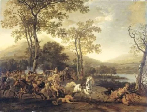 Abraham Van Kalraet, Cavalry Skirmish