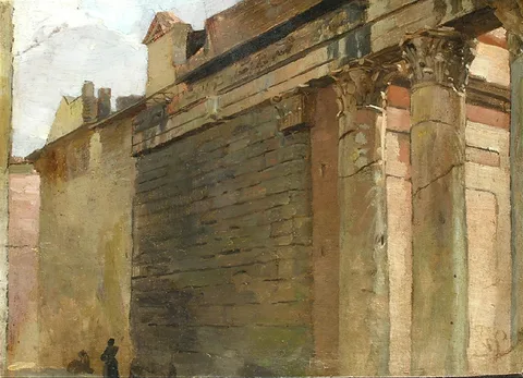 Wilhelm von Lindenschmit, Temple of Faustina in Rome