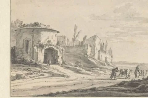 Jan Asselijn, View of S. Teodoro in Rome