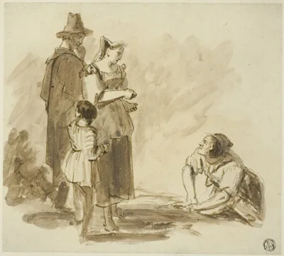 Sir Augustus Wall Callcott, Four Peasants
