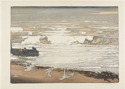 Lepere Louis-Auguste, Breaking Waves, September Tide