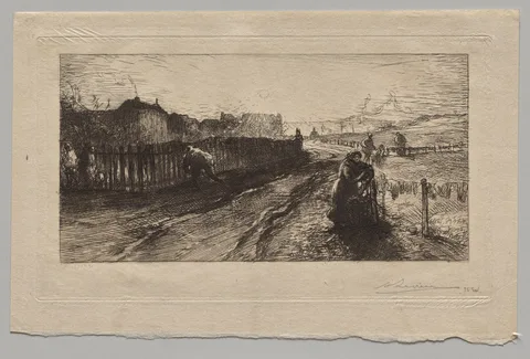 Lepere Louis-Auguste, At the Fortifications, Porte de Versailles