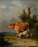 Charles Waller Shayer, Brown Cows Standing
