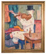 Gösta von Hennigs, A Clown Playing the Violin