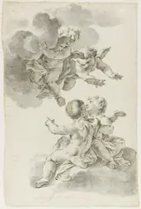 called Il Baciccio Giovanni Battista Gaulli, Four Putti