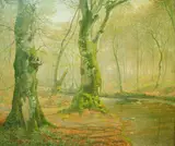 Peter Johan Valdemar Busch, Springtime in the woods.