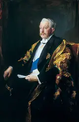 Sydney Percy Kendrick, His Grace Victor Christian William Cavendish (1868–1938), KG, LLD, FRS, 9th Duke of Devonshire, Chancellor of the University of Leeds (1909–1938) (authorised copy of Philip Alexius de László)