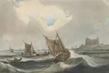 François Louis Thomas Francia, Schepen voor de haven van Vlissingen