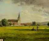 Jules Adolphe Goupil, Landscape with a Church