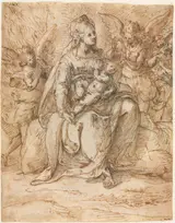 Aurelio Luini, Madonna and Child with Angels