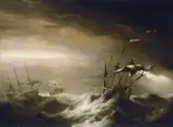 Johann van der Hagen, English Ships in a Storm