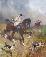 René Pierre Charles Princeteau, Hunting rider with hounds