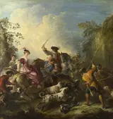Joseph François Parrocel, The Boar Hunt