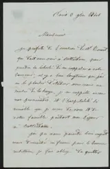 Eugène Balan, Brief aan Ary Johannes Lamme