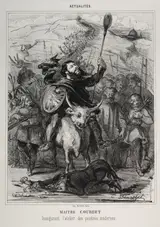 Emile Benassit, Actualities:  Master Courbet Inaugurates the School of Modern Painting