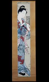 Ishikawa Toyonobu, (Beauty Holding a Firefly Cage)