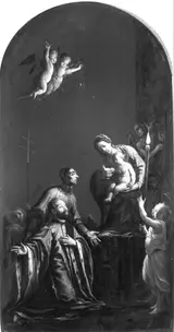 Pasquale Ottini, The Madonna with Saint Lorenzo Giustiniani and a Venetian Nobleman