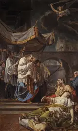 Anicet Charles Gabriel Lemonnier, Saint Charles Borromeo Bringing the Assistance of Religion to the Plague Victims of Milan