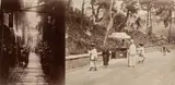 Lai Afong, Commercial Street, Canton (recto); Untitled (man being carried in sedan chair, verso)
