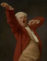 Joseph Ducreux, Self-Portrait, Yawning