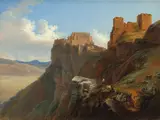 Louise-Joséphine Sarazin de Belmont, View of the Castello di San Giuliano, near Trapani, Sicily