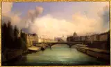 François-Edme Ricois, Paris vu du pont Royal (1855)