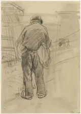 Paul Rink, Studie van een touwslager aan het werk