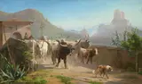 Adolf Mackeprang, Cattle drive in Italy
