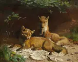 Adolf Mackeprang, Two foxes