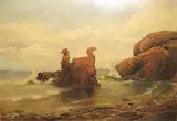 Valdemar Magaard, Surf at Løvehovederne (Lions' heads) on Bornholm.